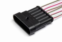 Разъем штыревой 6-контактный, жгута форсунок, к жгуту