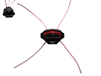 Разъем датчика кислорода 4 - контактный с проводами УАЗ, ВАЗ 