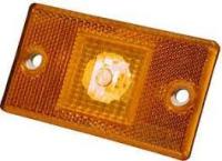 Фонарь габаритный ЗиЛ, МАЗ, КамАЗ, Автобус, 24V (5W5) боковой желтый
