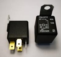 Реле универсальное 4-х контактное, 12В, 40А с кронштейном 