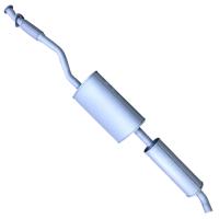 Глушитель с резонатором УАЗ ПАТРИОТ ПИКАП с 11.2016 дв.ЗМЗ 40906, ПРОФИ дв.409051