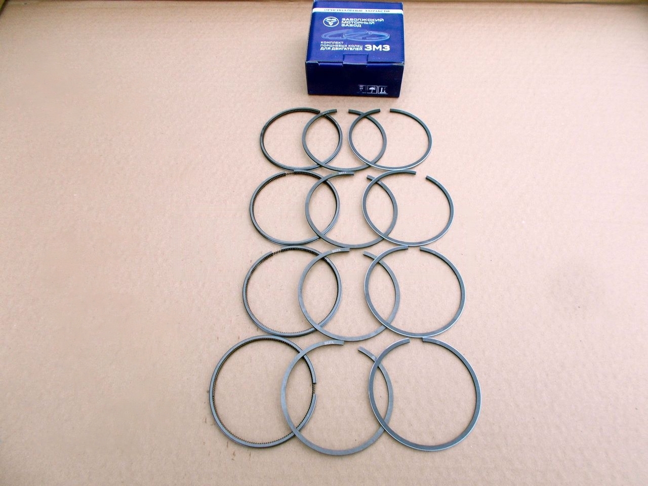 Кольца поршневые 92,0 к-кт дв. ЗМЗ 402, 406, 511, 513