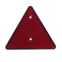 Катафот треугольный красный  груз/авто, прицепы (пластик) 