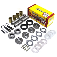 Шкворень ГАЗЕЛЬ 3302 в сборе с втулками и подшипниками (ремкомплект ПОЛНЫЙ, 2 шт.) усил. "Riginal"