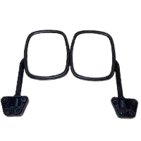 Зеркало наружное УАЗ 469 ПОЛУЛЮКС ПАНОРАМНОЕ (пластик. корпус)